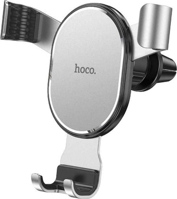 Hoco CA56 Plus Guide supporto di ricarica wireless per auto con collegamento a tre assi, argento