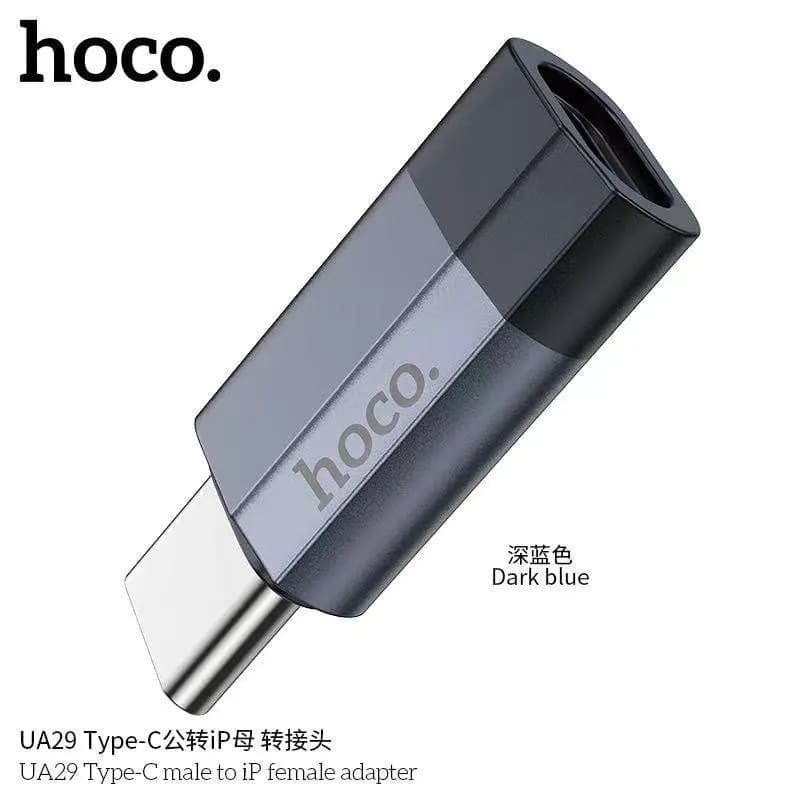 Hoco UA29 Typ-C auf Lightning Adapter weiblich, dunkelblau – 3