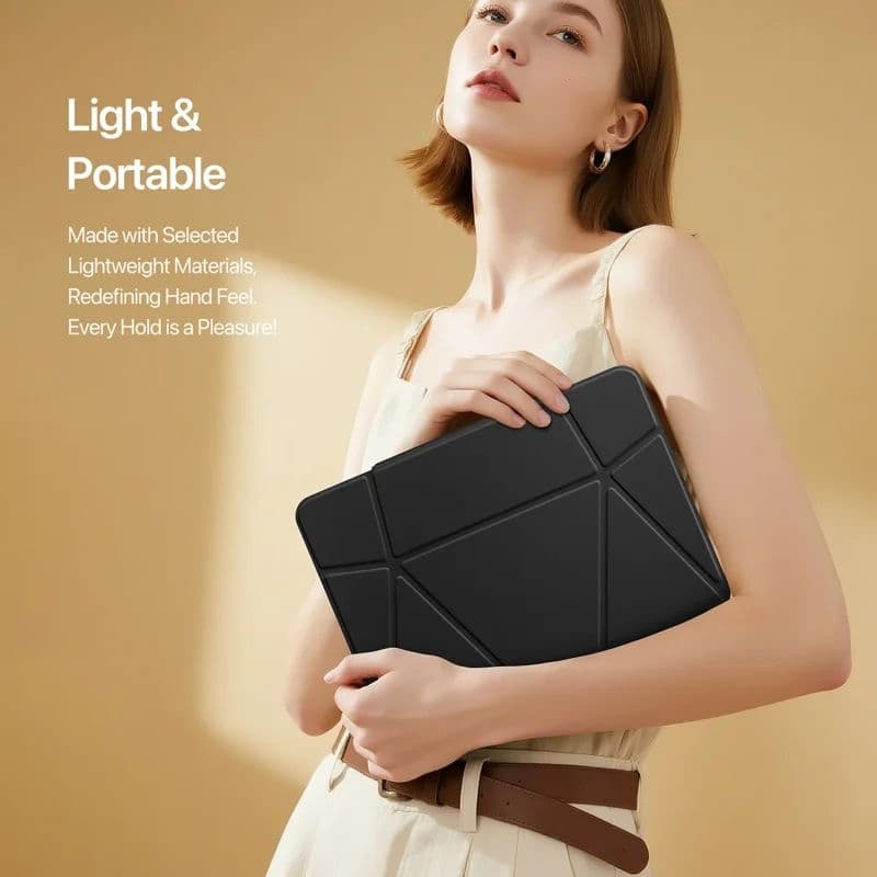Samsung Galaxy Tab S11- Dux Ducis Vers Series, étui à rabat relevable, noir – 2