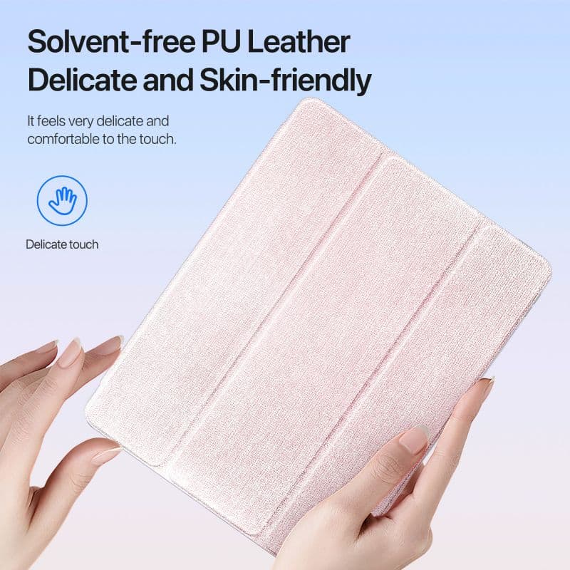 iPad Air 13 (2024/2025) / Pro 12.9 (2018–2022) - Dux Ducis Unid Flip-Etui mit Standfunktion, Pink – 4
