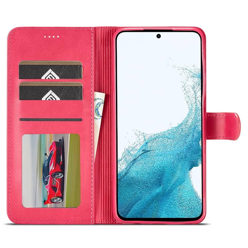 Huawei P30 Pro - LC.IMEEKE Wallet case with 3 card slots & magnetic closure, Pink – 4