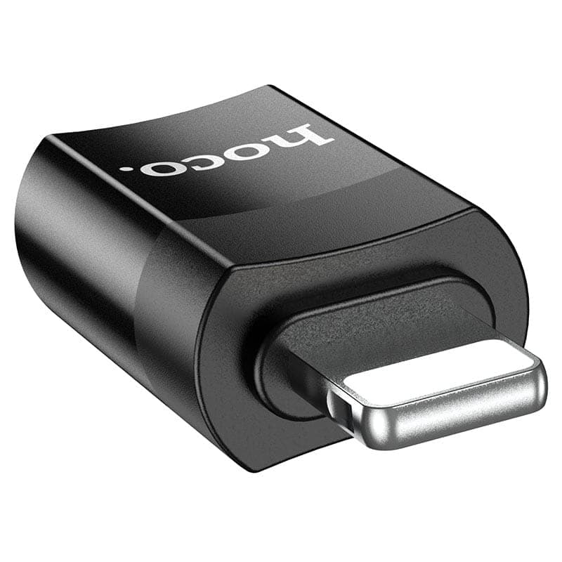 Hoco UA17 iPhone Lightning Male to Type-C female USB2.0 Adapter, schwarz – 2