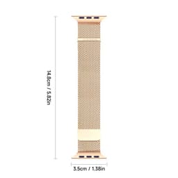 Apple Watch - DUX Milanese Pro Version Strap - 42mm/44mm/45mm/46mm(10.Gen)/49mm, Gold – Bild 6