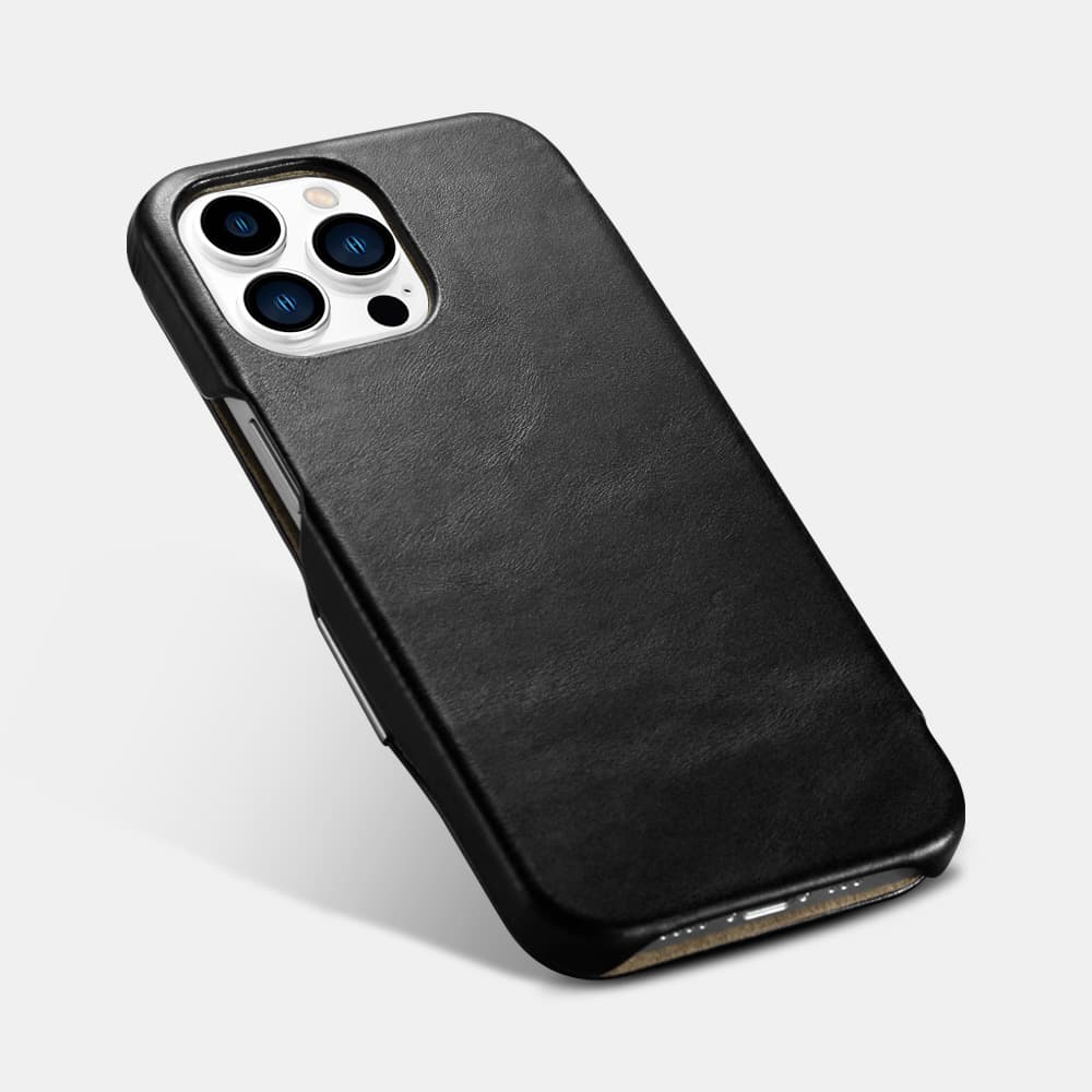 iCarer iPhone 15 Pro - Vintage leather Flipcase schwarz (WMI15230614-BK) – 2