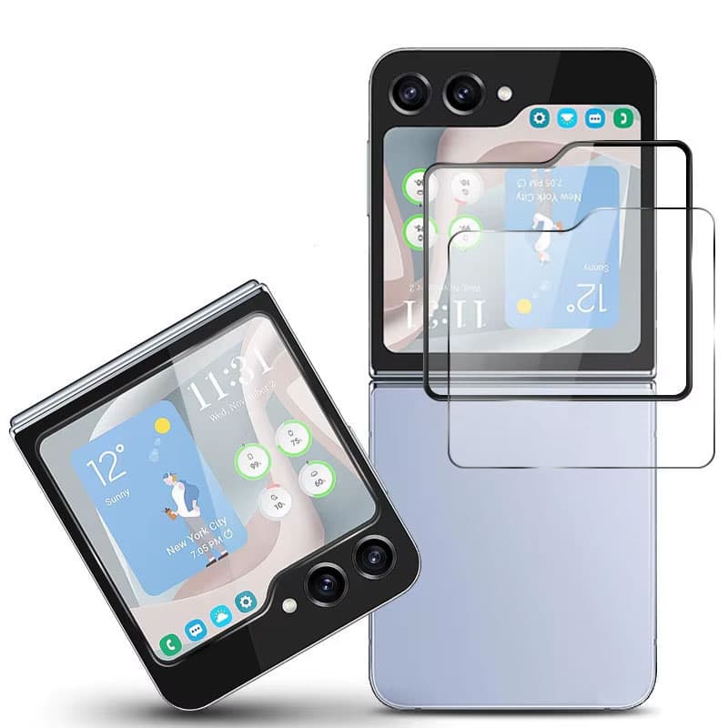 Samsung Galaxy Flip 5 - Tempered Glass / Panzerglas (kleines Display) - Full Glue