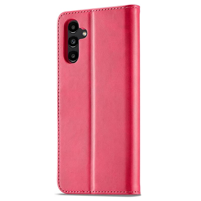 Samsung A50 (2019) - Etui portefeuille LC.IMEEKE avec 3 emplacements pour cartes & fermeture magnétique, rose – 3