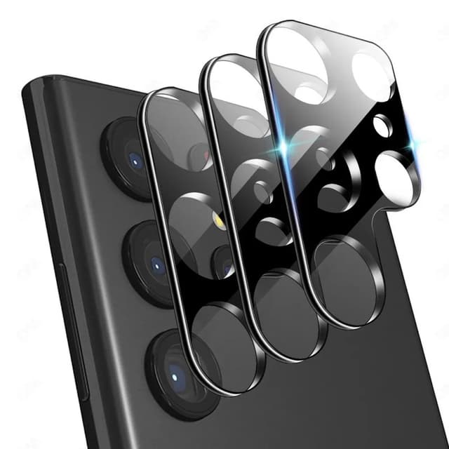 Samsung Galaxy S25 - Tempered glass rear camera - black