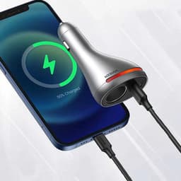 Ugreen - USB-C car charger 84W 1x USB-C + 1 x USB-A (CD204 / 60712), silver – Bild 4
