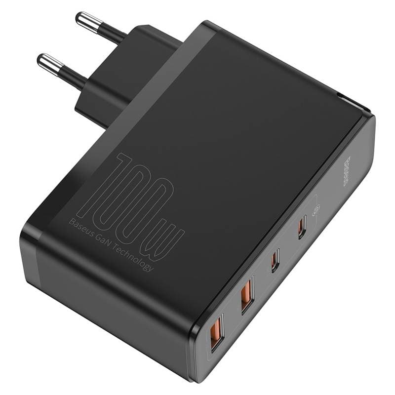 Baseus - GaN2 Pro - Schnellladegerät 2C+2U, 100W EU, Schwarz (CCGAN2P-L01) – 4