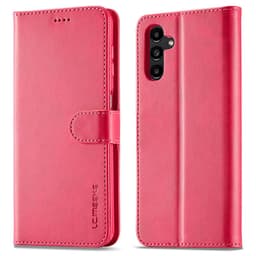 Samsung A50 (2019) - Etui portefeuille LC.IMEEKE avec 3 emplacements pour cartes & fermeture magnétique, rose – Bild 1