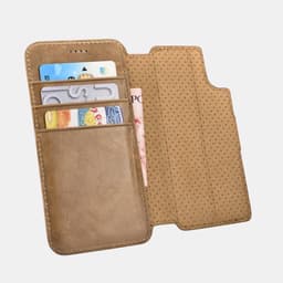 iPhone Xs Max - iCarer étui portefeuille à rabat en cuir véritable - détachable - 2 en 1, marron (RIXS07-BN) – Bild 4