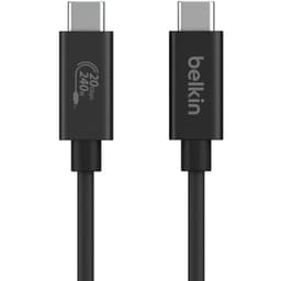 Belkin - USB-C to USB-C (USB-4), 240W, 20Gbps, 4K 60Hz, 2m, Schwarz – Bild 4