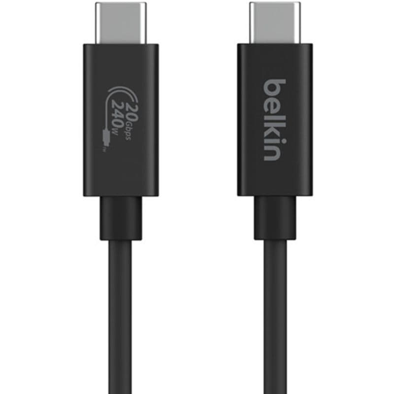 Belkin - USB-C to USB-C (USB-4), 240W, 20Gbps, 4K 60Hz, 2m, Schwarz – 4