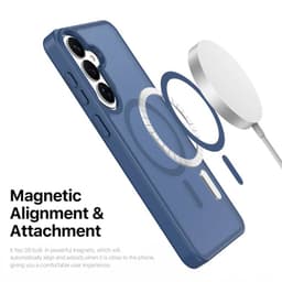 Samsung Galaxy S26 - Serie Dux Ducis Yind con Magsafe in blu scuro – Bild 6