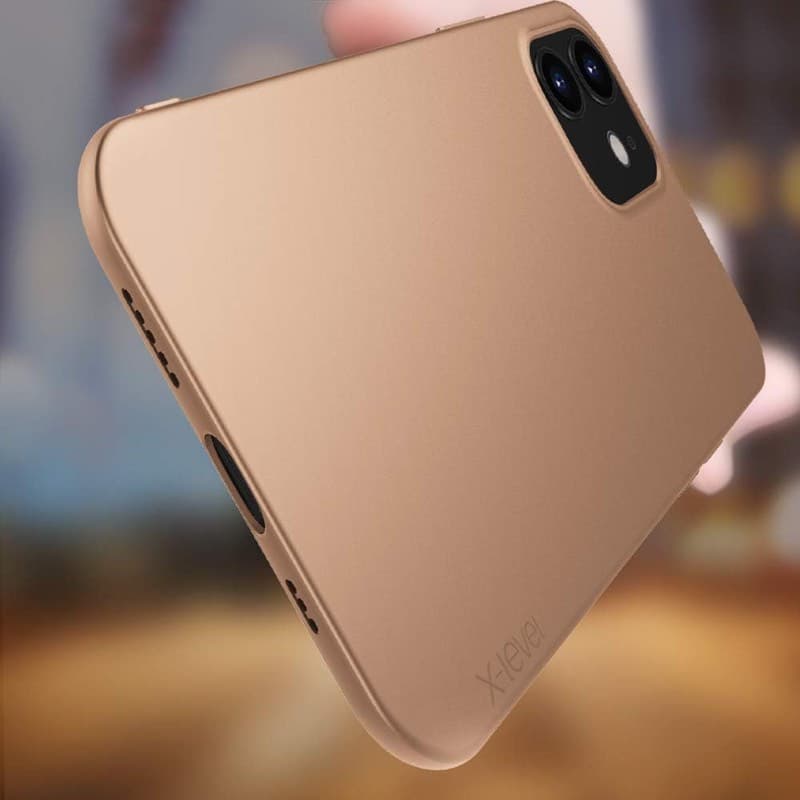 iPhone 12 Mini - X-Level Guardian Backcase en TPU, ultra fin & flexible, protection de l'appareil photo, or – 2