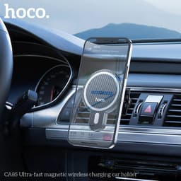 Hoco CA85 Supporto magnetico ultraveloce per la ricarica wireless dell'auto, nero – Bild 7
