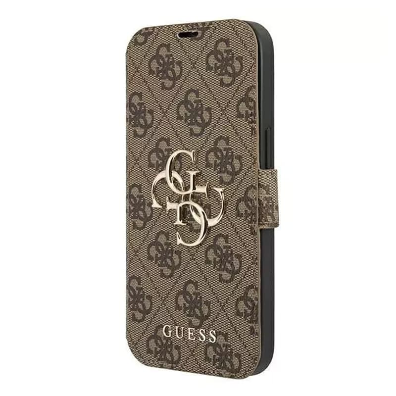 iPhone 13 Pro - Custodia a libro Guess marrone GUBKP13L4GMGBR
