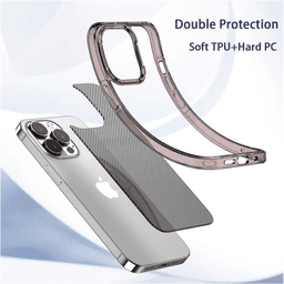 iPhone 13 Pro - Acrylic carbon style case black – Bild 4