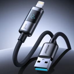 Joyroom Digital Display Fast Charging Cable (S-A16Pro) Type-A to Lightning, 1.2m, Black – Bild 3