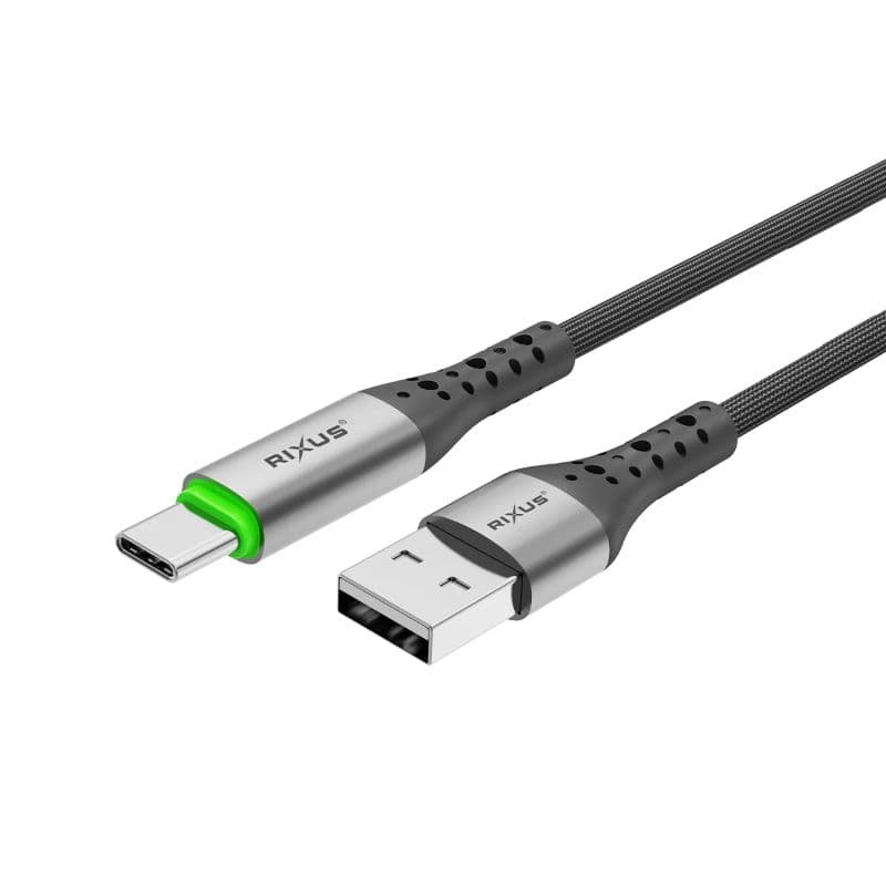 Rixus - Fast Charging Cable A to C (RXUC22AC) - 1m - 60 Watt – 3