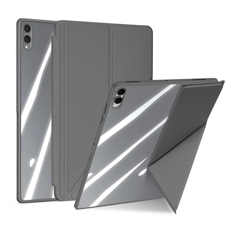 Samsung Galaxy Tab S11 Ultra - Dux Ducis Domo Series, Étui à clapet relevable, Gris – 2