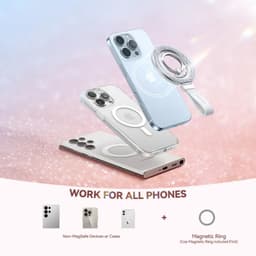 Joyroom - Magnetic ring holder for smartphones, white – Bild 6