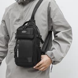 Okade - Borsa sportiva grigio scuro - Borsa a tracolla Crossbody, nero – Bild 5