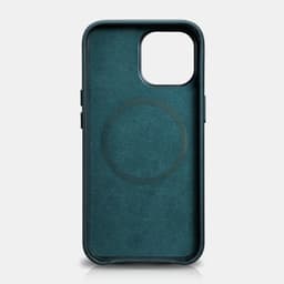 iPhone 13 Pro Oil Wax Premium Genuine Leather Magsafe Back Case Blue WMI1303-BU – Bild 3