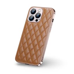 iPhone X/XS - Buffer case with checked pattern, brown – Bild 1