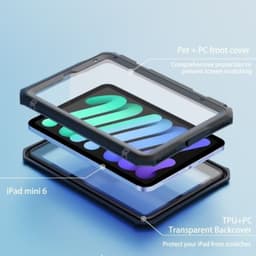 Shellbox - Waterproof case, iPad Mini (6th/7th gen), black – Bild 7