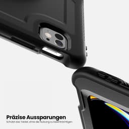 iPad Pro 11" (2018-2022) / Air 4/5 - RPD HEX-S FE Rugged avec dragonne, Noir – Bild 3