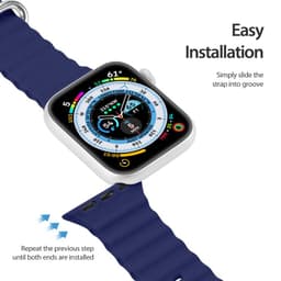 Apple Watch - Cinturino DUX OceanWave Version - 42mm/44mm/45mm/46mm(10.Gen)/49mm, Blu – Bild 7