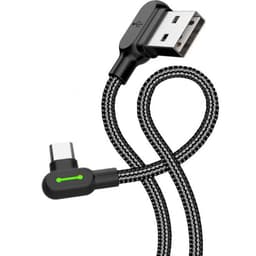 McDodo - 90° USB-A to USB-C Charging Cable, 3m, Schwarz – Bild 3