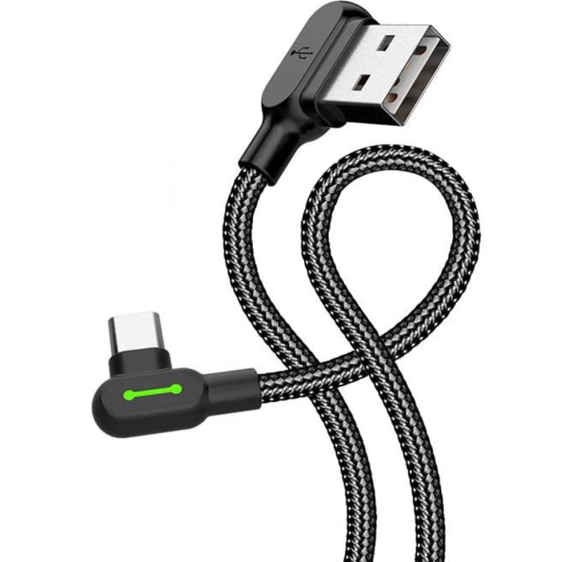 McDodo - 90° USB-A to USB-C Charging Cable, 3m, Schwarz – 3