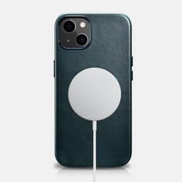 iPhone 13 - Oil Wax Premium Genuine Leather Magsafe Back Case Brown WMI1302 – Bild 2