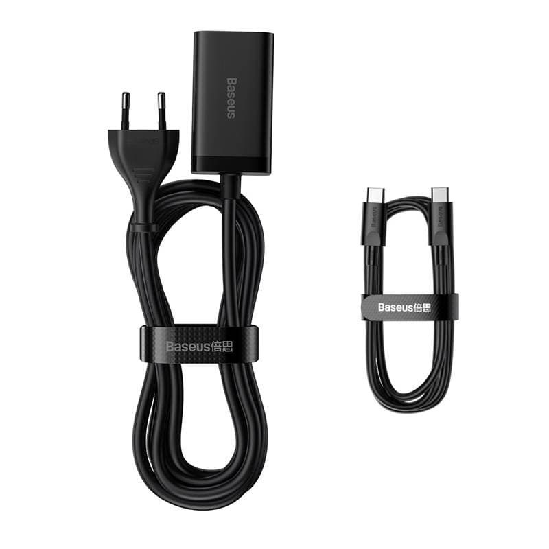 Baseus - GaN3 Pro - Desktop Schnellladegerät 2C+2U, 65W EU, Schwarz (CCGP040101) – 4