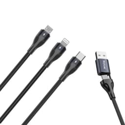 Rixus - 5-in-1 Fast Charging Cable (RXUC23) - Schwarz – Bild 4