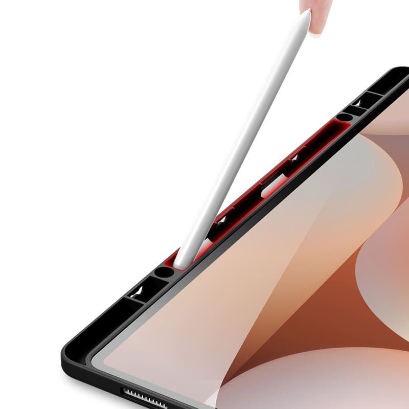 Samsung Galaxy Tab S9 FE Plus / S9 Plus / S10 Plus - Serie Dux Ducis Magi, custodia flip agganciabile, nera – 4