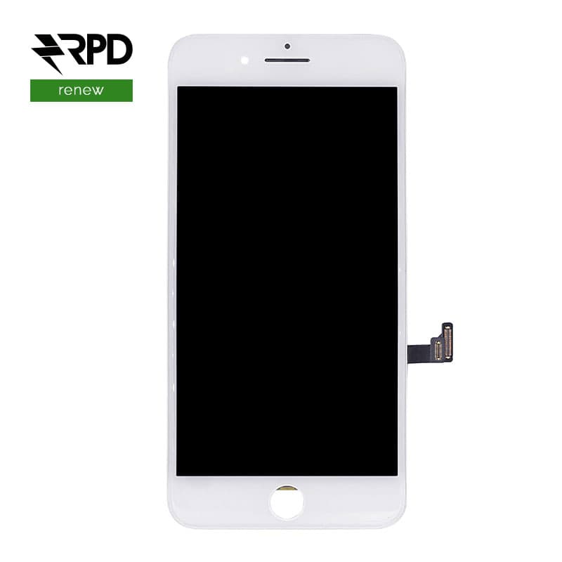 LCD für iPhone 8 PLUS Frontglas / LCD weiss original, renewed (DTP)