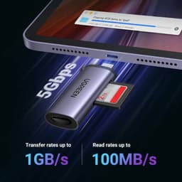 Ugreen - USB-C card reader TF/SD (CM184 / 50704), gray/black – Bild 3