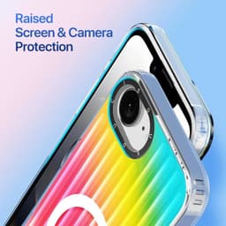 Apple iPhone 16e/17e.- DUX Zest Series Flip Case, Gradient Rainbow – Bild 6
