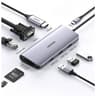 Ugreen - Hub USB-C 9-en-1 avec HDMI, VGA, LAN, SD/TF & PD (CM179 / 40873), gris