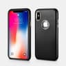 iPhone X/Xs - iCarer Retro Original Echtleder Etui Backcase (RIX13-BK), Schwarz
