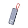 ROCK TR06 Station d'accueil USB-C 6 en 1 - HDMI, 3×USB, lecteur de carte SD/TF, PD, gris