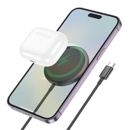 Hoco - CW52 Serie Originale 15W caricatore rapido magnetico wireless / Magsafe nero – Bild 3