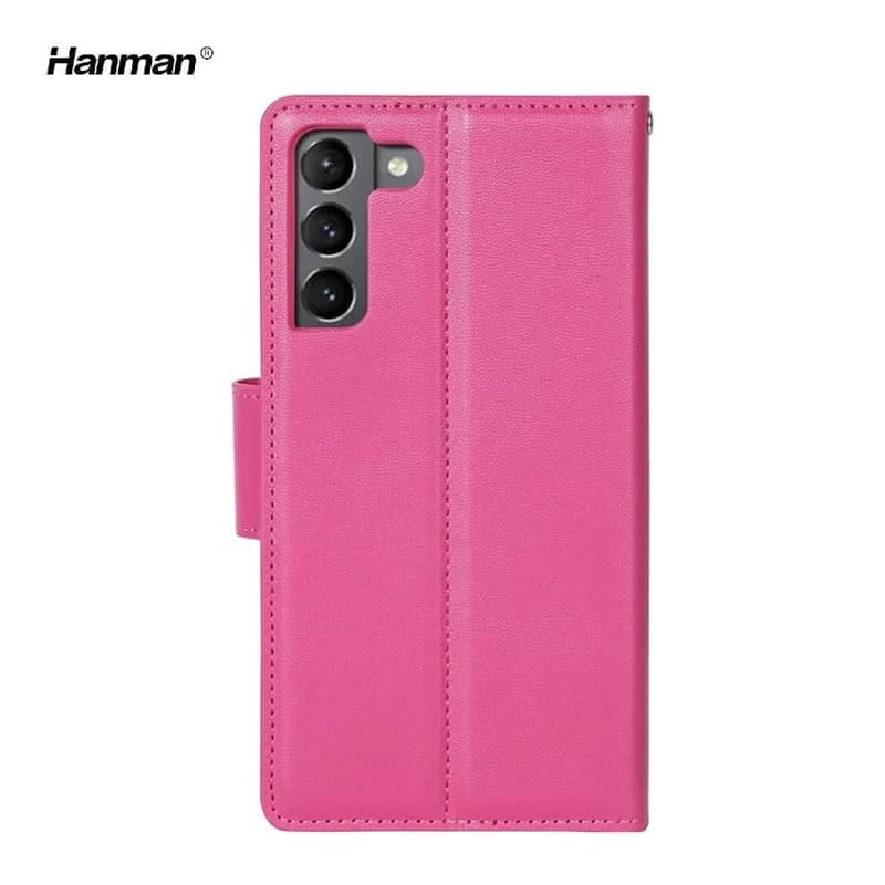Samsung Galaxy S22 - Hanman Mill flip case with 3 card slots, pink – 4