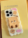 iPhone 12 / iPhone 13 / iPhone14 / iPhone 15 Pro Max 14 / 15 Plus - sweet cookies with 3D effect