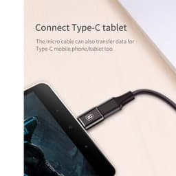 Baseus Adaptateur Micro Femelle vers Type-C Mâle Noir CAMOTG-01 – Bild 7
