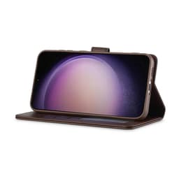 Samsung Galaxy S26 - LC.IMEEKE Wallet case with 3 card slots & magnetic closure, brown – Bild 3