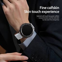 Galaxy Watch - DUX Gadget Series strap made of genuine leather (22mm), YA version, gray – Bild 6